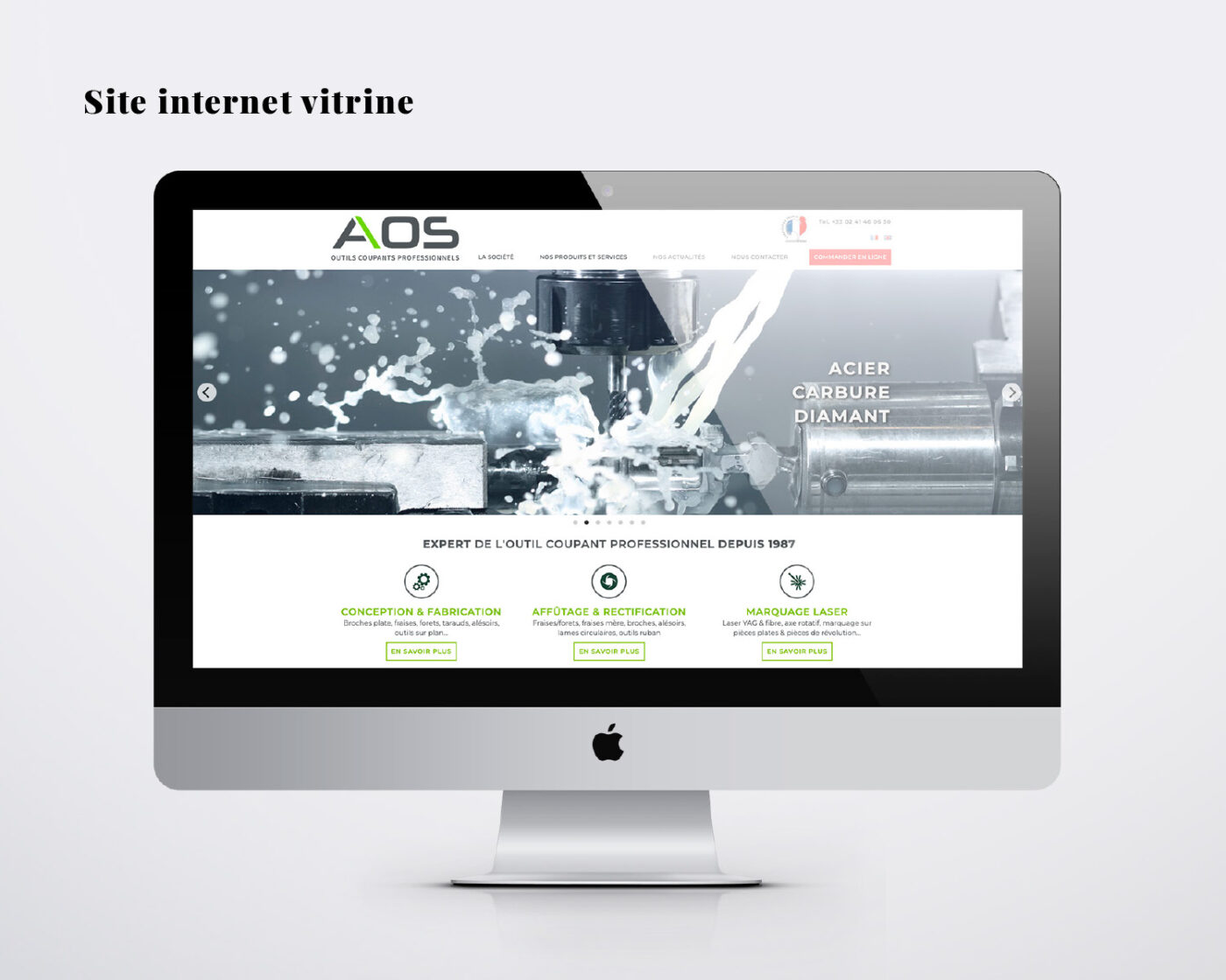 Création du site web de l'entreprise AOS