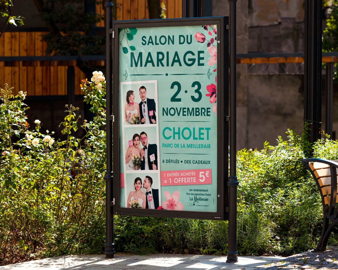 Affiche réalisée pour le Salon du marriage