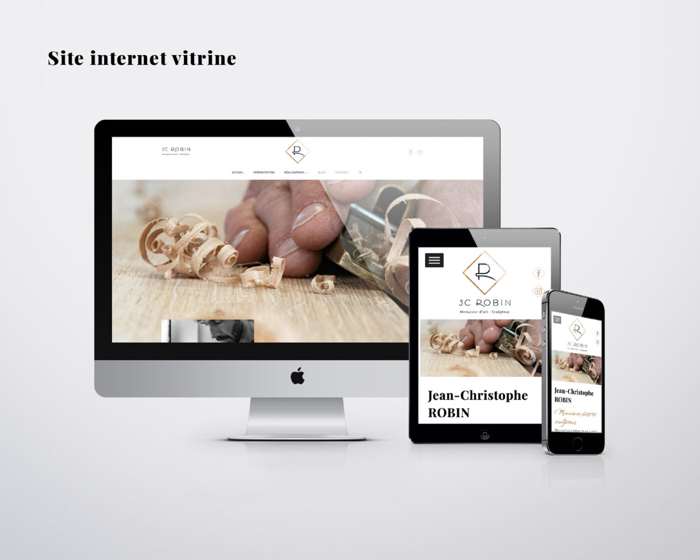 Réalisation du site internet de JC Robin