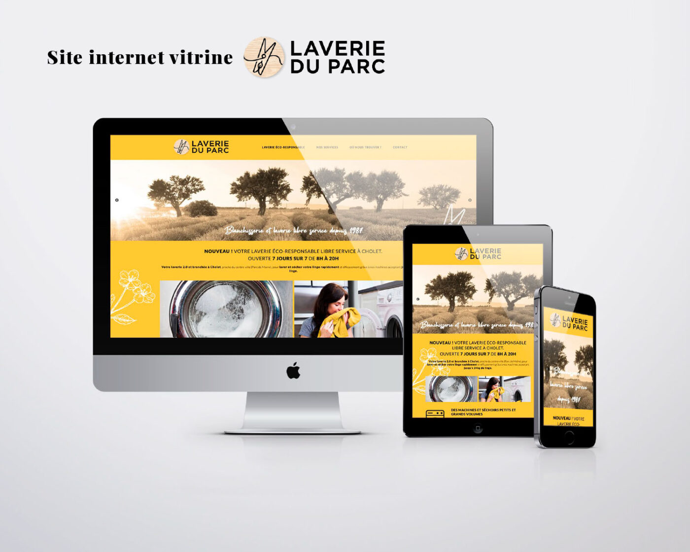 Site internet vitrine laverieduparc.fr à Cholet