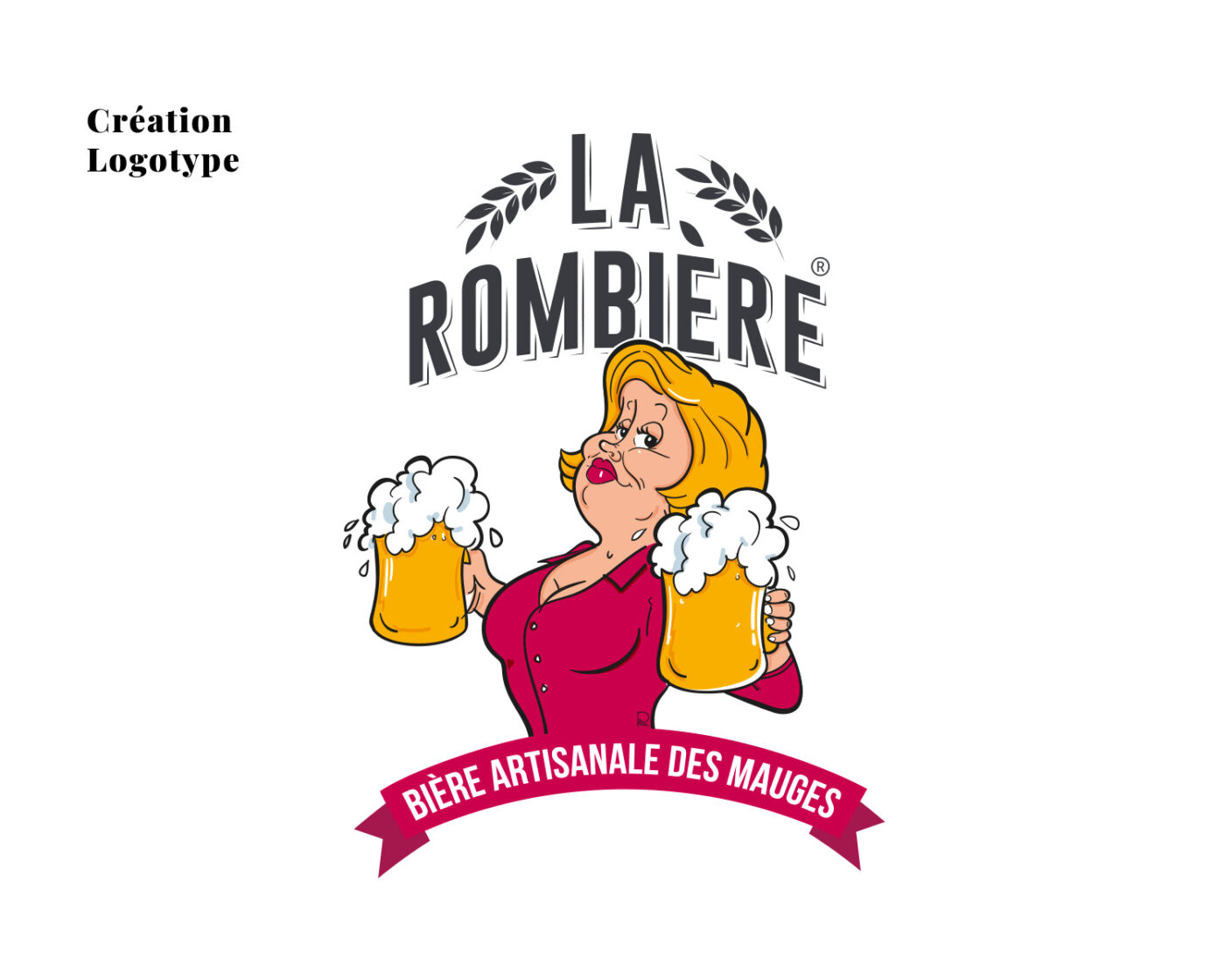 création du logo de la brasserie artisanale La Rombière à Beaupréau