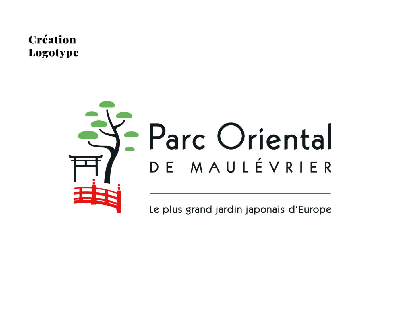 création du logo du Parc Oriental de Maulévrier
