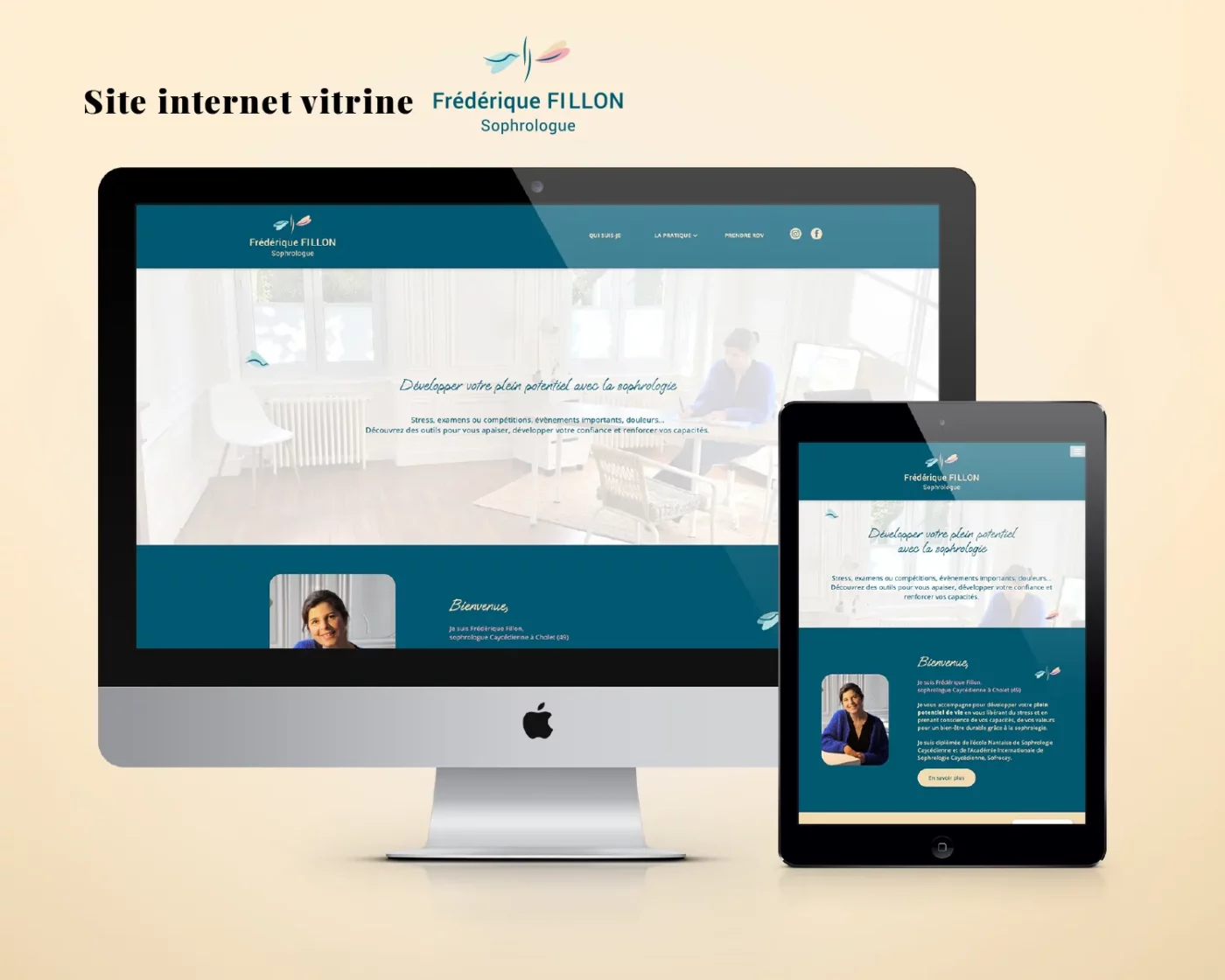 Réalisation du site internet de la sophrologue Frédérique Fillon