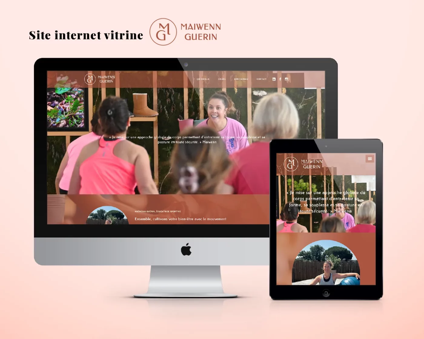 Réalisation du site internet de l'éducatrice sportive Maiwenn Guérin